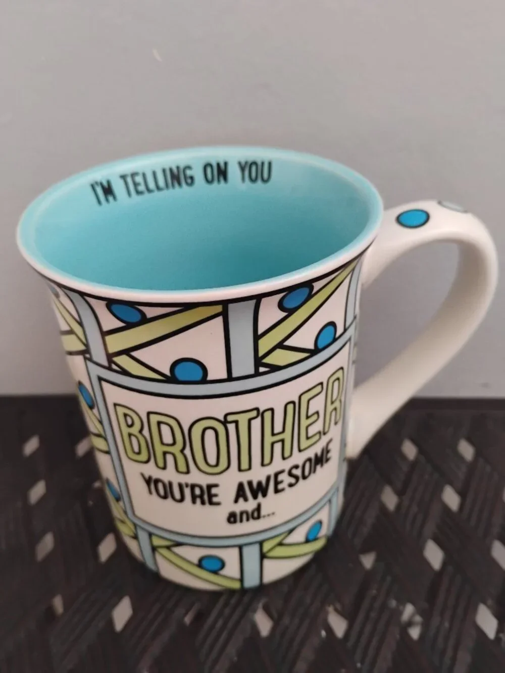 Lorrie Veasey  Our name is Mud coffee tea mug